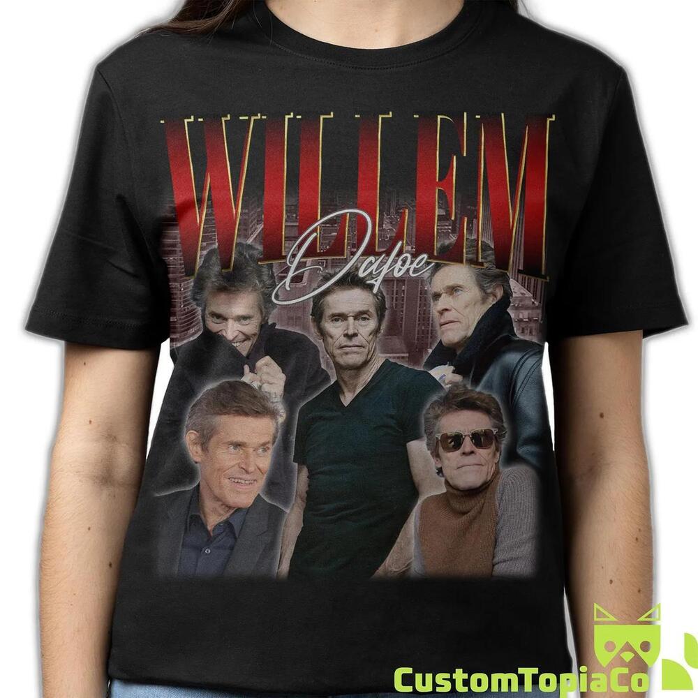 Willem Dafoe Retro 90s Bootleg Tribute Graphic T Shirt